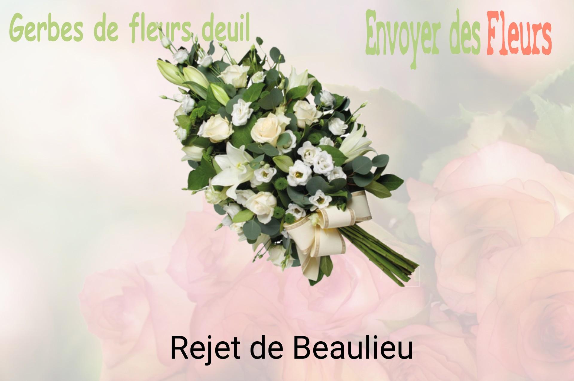 Gerbe de fleurs de deuil livrée à Rejet-de-Beaulieu